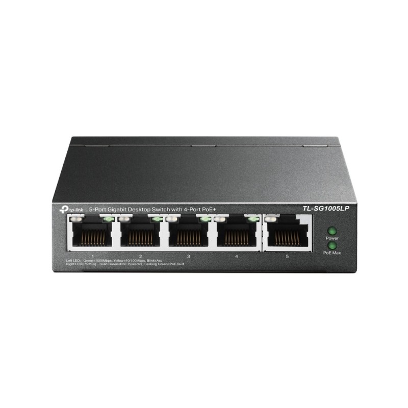 TP-Link TL-SG1005LP commutateur réseau Non-géré Gigabit Ethernet (10/100/1000) Connexion Ethernet, supportant l'alimentation TP-Link TL-SG1005LP commutateur réseau Non-géré Gigabit Ethernet (10/100/1000) Connexion Ethernet, supportant l'alimentation