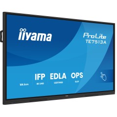 iiyama TE7513A-B1AG Écran d'affichage dynamique Écran plat interactif 190,5 cm (75") Wifi 500 cd m² 4K Ultra HD Noir Écran