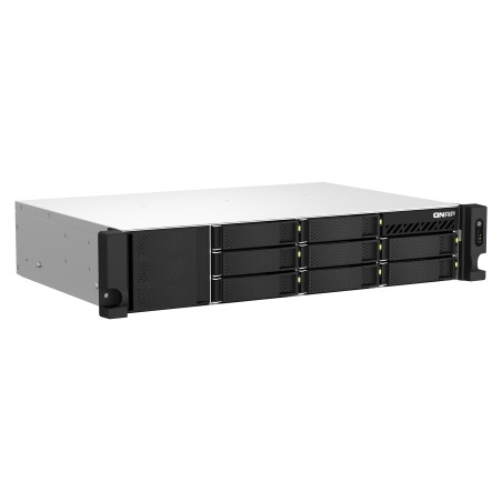 QNAP TS-873AEU-4G serveur de stockage NAS Rack (2 U) Ryzen Embedded V1500B 4 Go DDR4 0 To QuTS hero Noir