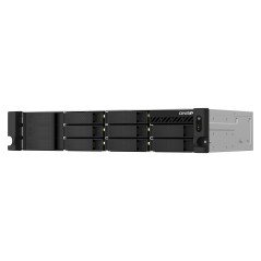 QNAP TS-873AEU-4G serveur de stockage NAS Rack (2 U) Ryzen Embedded V1500B 4 Go DDR4 0 To QuTS hero Noir