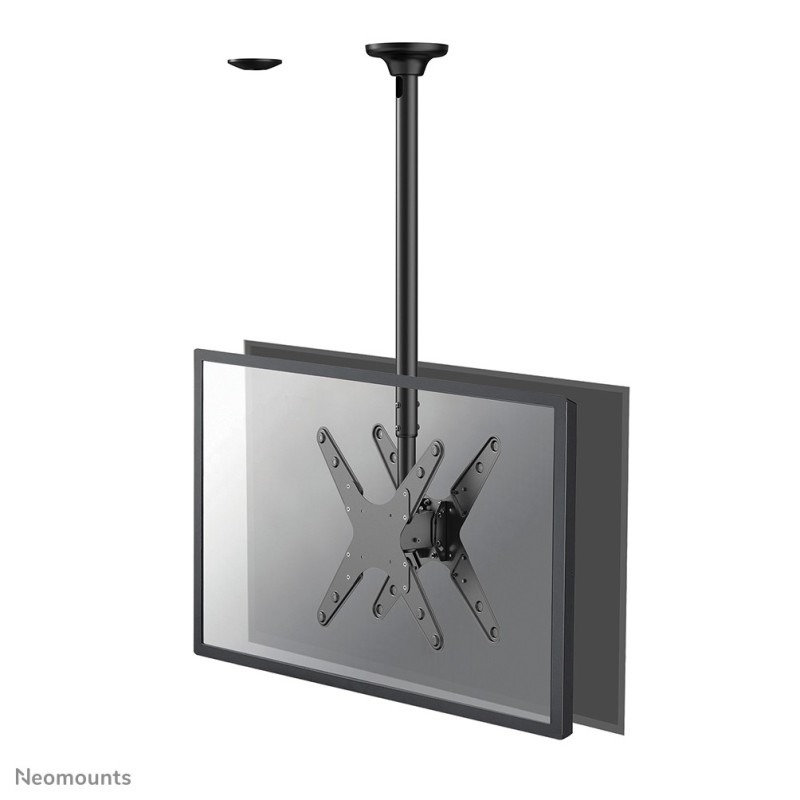 Neomounts FPMA-C340DBLACK Support de plafond pour écran de 32-75" - h106-156 cm