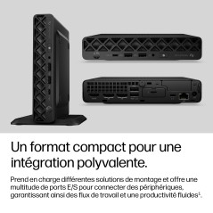 HP EliteDesk 8 Mini G2i Desktop Next Gen AI PC Copilot+ PC Intel Core Ultra 5 322 32 Go DDR5-SDRAM 1 To SSD Windows 11 Pro Mini