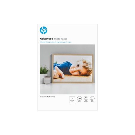 HP Papier photo Advanced, brillant, 250 g m2, A3 (297 x 420 mm), 20 feuilles