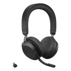Jabra Evolve2 75 Casque Avec fil &sans fil Arceau Appels Musique USB Type-C Bluetooth Socle de chargement Noir