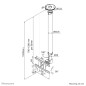Neomounts FPMA-C100SILVER Support de plafond pour écran de 10-30" - h79-129 cm Neomounts FPMA-C100SILVER Support de plafond pour écran de 10-30" - h79-129 cm