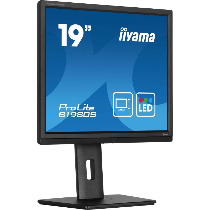 iiyama ProLite B1980S-B1 écran plat de PC 48,3 cm (19") 1280 x 1024 pixels VGA LED Noir iiyama ProLite B1980S-B1 écran plat de PC 48,3 cm (19") 1280 x 1024 pixels VGA LED Noir