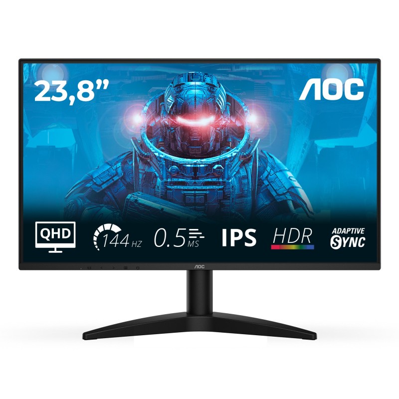 AOC B3 Q24B36X écran plat de PC 60,5 cm (23.8") 2560 x 1440 pixels Quad HD LED Noir AOC B3 Q24B36X écran plat de PC 60,5 cm (23.8") 2560 x 1440 pixels Quad HD LED Noir
