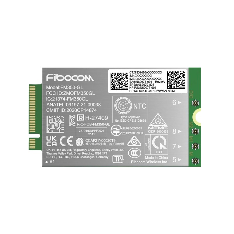 HP 5G Sub-6 Cat 19 WWAN Interne