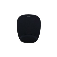 Kensington Tapis de souris noir en mousse, repose-poignets intégré