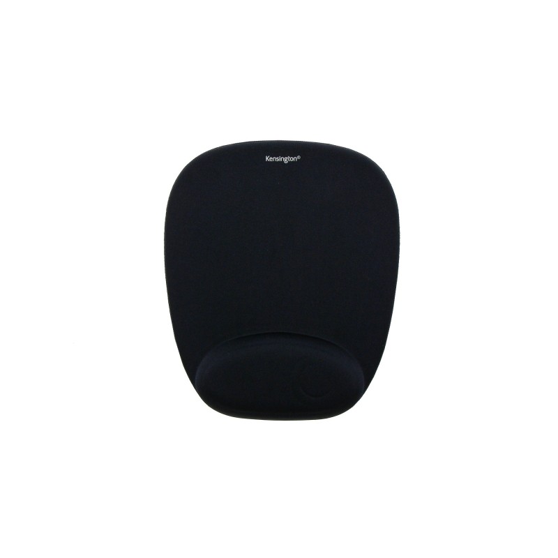 Kensington Tapis de souris noir en mousse, repose-poignets intégré