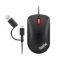 Lenovo 4Y51D20850 souris Bureau Ambidextre USB Type-C Optique 2400 DPI