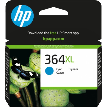 HP 364XL cartouche d'encre cyan grande capacité authentique