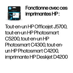 HP 350 cartouche d'encre noir authentique