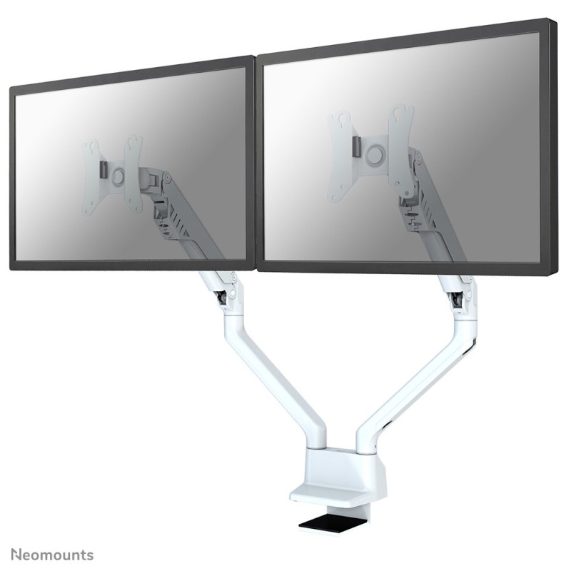 Neomounts FPMA-D750DWHITE2 Support d'écran à fixer 10-32" - ressort à gaz - Topfix - arrêt 180°