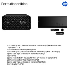 HP Z2 G1a Wolf Pro Security Edition Copilot+ PC AMD Ryzen AI Max+ PRO PRO 395 128 Go LPDDR5x-SDRAM 2 To SSD Windows 11 Pro Mini