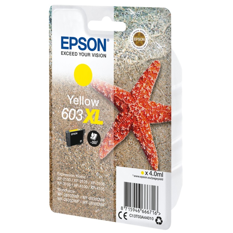 Epson Singlepack Yellow 603XL Ink Epson Singlepack Yellow 603XL Ink