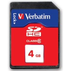 Verbatim SecureDigital SDHC Class 6 4GB 4 Go
