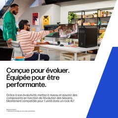 HP Z2 Tower G1i Intel Core Ultra 7 265 32 Go DDR5-SDRAM 1 To SSD NVIDIA RTX A1000 Windows 11 Pro Station de travail AI