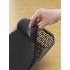 Kensington Tapis de souris en gel réglable en hauteur coloris noir