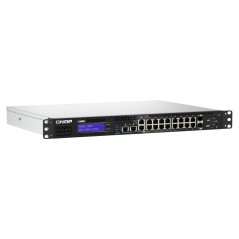 QNAP QGD-1602-C3758-16G commutateur réseau Géré L2 2.5G Ethernet (100 1000 2500) Noir, Gris