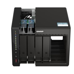 QNAP TS-453E NAS Tower Intel® Celeron® J6412 8 Go 0 To QNAP QTS Noir