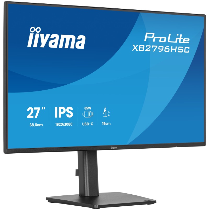 iiyama ProLite XB2796HSC-B1 écran plat de PC 68,6 cm (27") 1920 x 1080 pixels Full HD LED Noir iiyama ProLite XB2796HSC-B1 écran plat de PC 68,6 cm (27") 1920 x 1080 pixels Full HD LED Noir