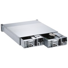 QNAP ES2486dc NAS Rack (2 U) Intel® Xeon® D D-2142IT 96 Go DDR4 0 To QNAP Enterprise System Noir