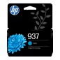 HP 937 Cartouche Encre Authentique Cyan HP 937 Cartouche Encre Authentique Cyan