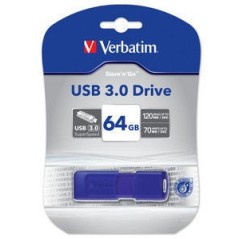 Verbatim 43897 lecteur USB flash 64 Go USB Type-A 3.2 Gen 1 (3.1 Gen 1) Bleu