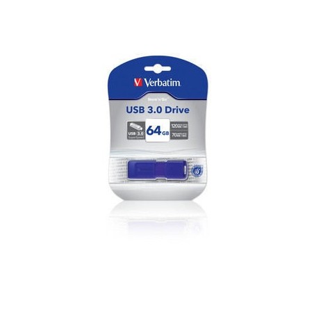 Verbatim 43897 lecteur USB flash 64 Go USB Type-A 3.2 Gen 1 (3.1 Gen 1) Bleu