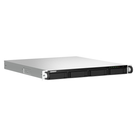 QNAP TS-464U-RP NAS Rack (1 U) Intel® Celeron® N5095 8 Go DDR4 0 To QNAP Turbo System Aluminium, Noir