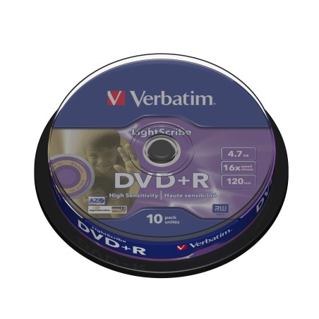 Verbatim DVD+R LightScribe V1.2 4,7 Go 10 pièce(s)
