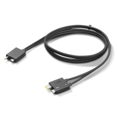 Lenovo 4X91K16970 Câble Thunderbolt 0,7 m 40 Gbit s Noir