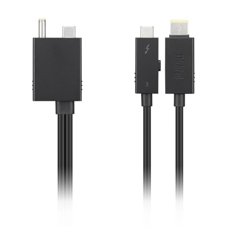 Lenovo 4X91K16970 Câble Thunderbolt 0,7 m 40 Gbit/s Noir