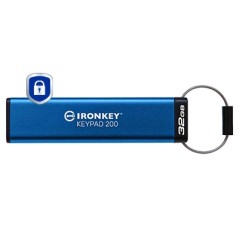 Kingston Technology IronKey Keypad 200 de 32 Go, FIPS 140-3 niveau 3 (en attente), chiffrement AES-256