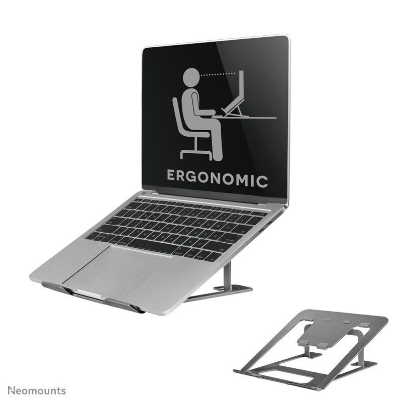 Neomounts NSLS085GREY Support pour ordinateur portable 10-17" - pliable - compact - universel Neomounts NSLS085GREY Support pour ordinateur portable 10-17" - pliable - compact - universel
