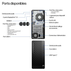 HP EliteDesk 8 Tower G1i Desktop AI PC Intel Core Ultra 7 265 24 Go DDR5-SDRAM 512 Go SSD Windows 11 Pro