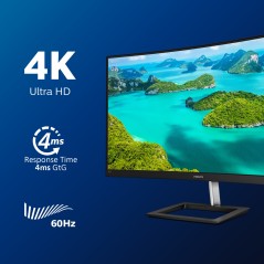 Philips E Line 328E1CA 00 écran plat de PC 80 cm (31.5") 3840 x 2160 pixels 4K Ultra HD LCD Noir