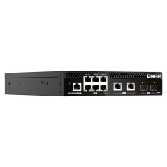 QNAP QSW-M2106R-2S2T commutateur réseau Géré L2 10G Ethernet (100/1000/10000) 1U Noir