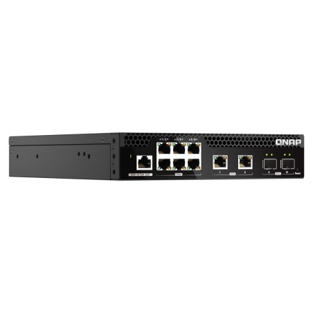 QNAP QSW-M2106R-2S2T commutateur réseau Géré L2 10G Ethernet (100/1000/10000) 1U Noir