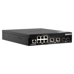 QNAP QSW-M2106R-2S2T commutateur réseau Géré L2 10G Ethernet (100 1000 10000) 1U Noir