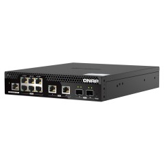 QNAP QSW-M2106R-2S2T commutateur réseau Géré L2 10G Ethernet (100 1000 10000) 1U Noir