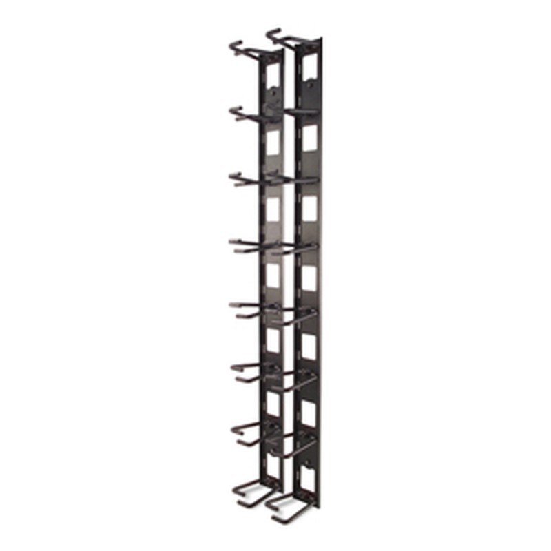 APC NetShelter - Organisateur câbles vertical - Rack - 8 anneaux - 0U APC NetShelter - Organisateur câbles vertical - Rack - 8 anneaux - 0U