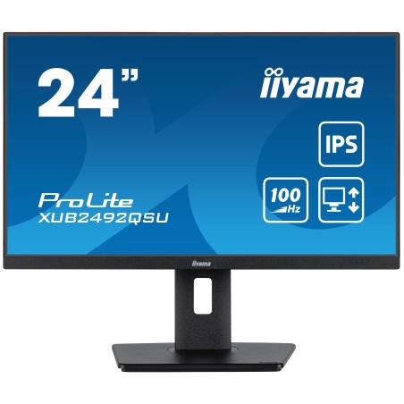 iiyama ProLite XUB2492QSU-B1 écran plat de PC 60,5 cm (23.8") 2560 x 1440 pixels Quad HD LED Noir
