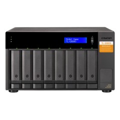 QNAP TL-D800S Boîtier de disques de stockage Boîtier disque dur SSD Noir, Gris 2.5 3.5"