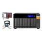 QNAP TL-D800S Boîtier de disques de stockage Boîtier disque dur/SSD Noir, Gris 2.5/3.5"