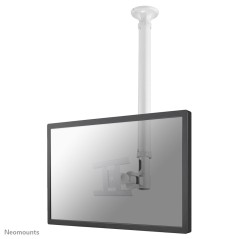 Neomounts FPMA-C100WHITE Support de plafond pour écran de 10-30" - h79-129 cm