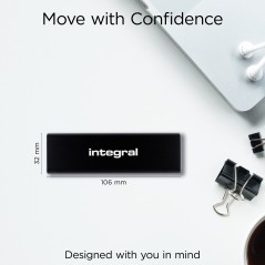 Integral INSSD4TPORT3.2SLIMX lecteur à circuits intégrés externe 4 To 3.2 Gen 2 (3.1 Gen 2)