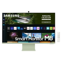 Samsung S32BM80GUU écran plat de PC 81,3 cm (32") 3840 x 2160 pixels 4K Ultra HD Vert, Blanc