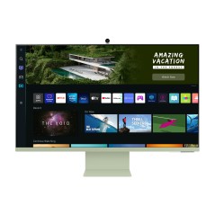 Samsung S32BM80GUU écran plat de PC 81,3 cm (32") 3840 x 2160 pixels 4K Ultra HD Vert, Blanc